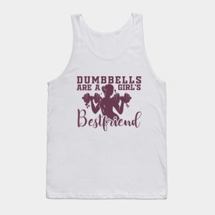 Dumbbells are a Girl's Bestfriend Tank Top